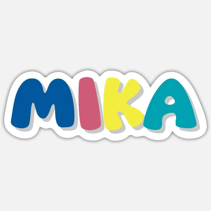 Nom - M i k a Sticker taille S (10 x 10 cm)