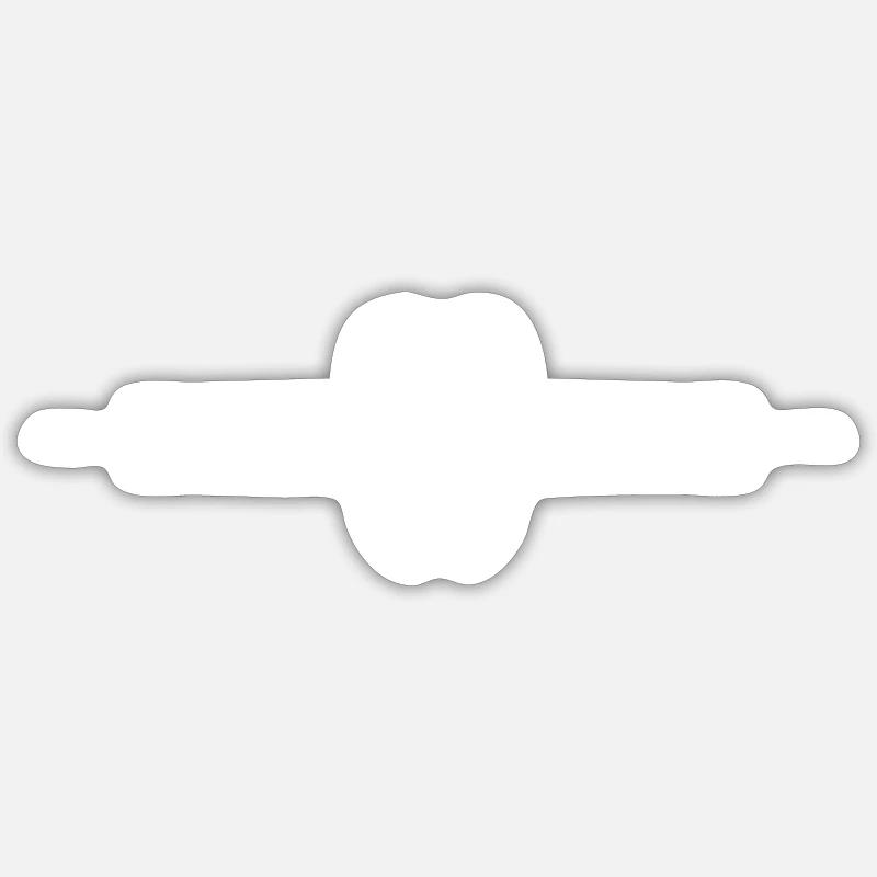 Dentiste Tooth Icon - Sticker taille S (10 x 10 cm) - blanc mat