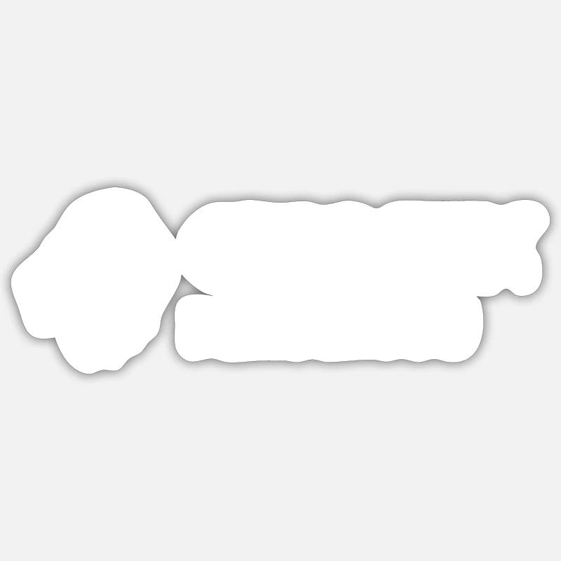 Logo blanc sans arrière-plan Sticker taille S (10 x 10 cm)
