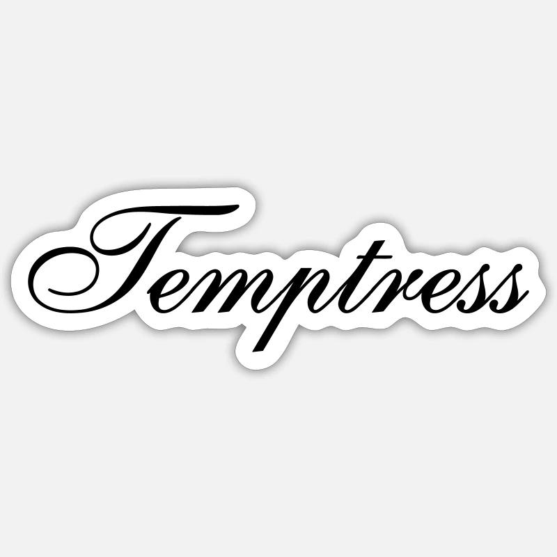 Verführerin - Sticker Größe S (10 x 10 cm) - Mattweiß
