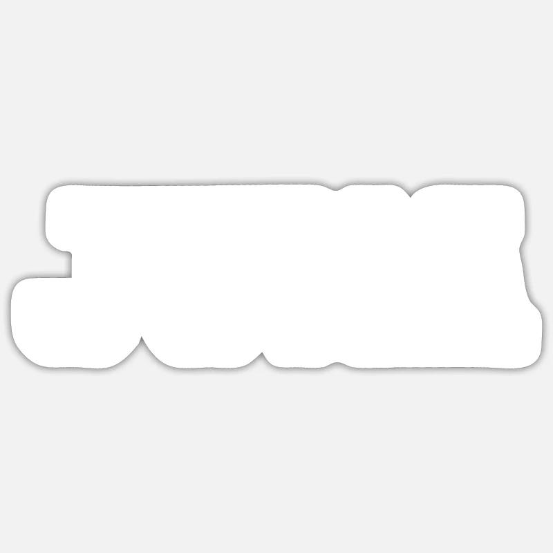 Nom - Juna - Sticker taille S (10 x 10 cm) - blanc mat