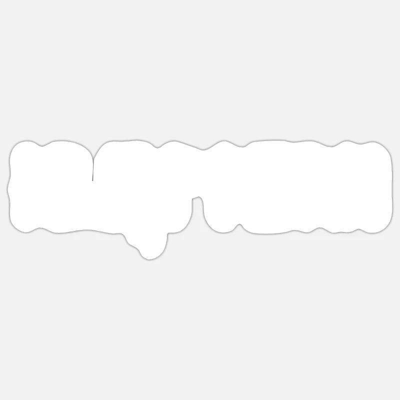 klettern - Sticker Größe S (10 x 10 cm) - Mattweiß