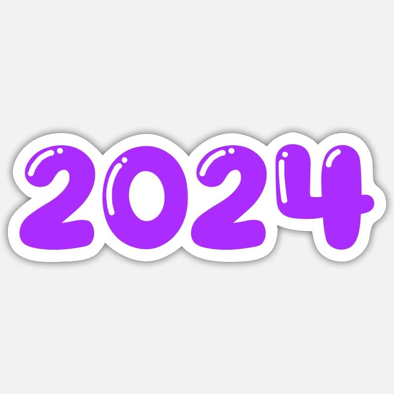 2024 - Sticker taille S (10 x 10 cm) - blanc mat