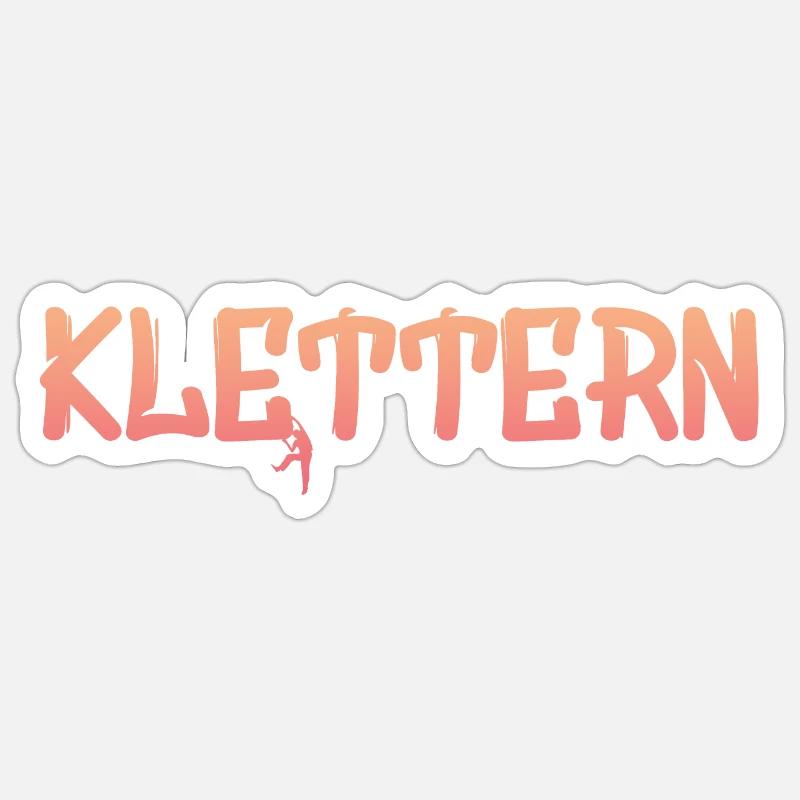 Klettern Climbing Sticker Größe S (10 x 10 cm)