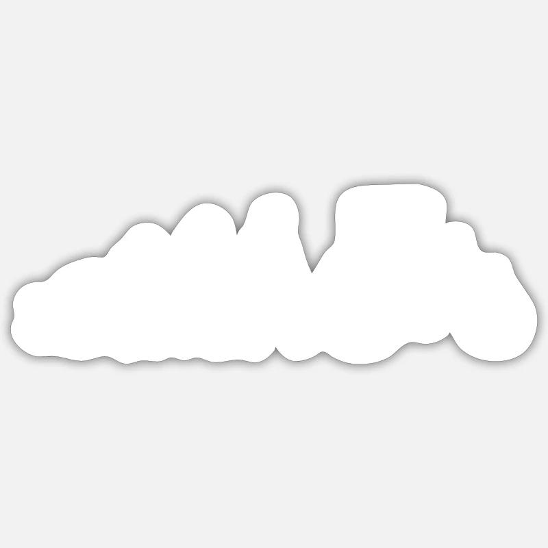 Tractor Evolution - Sticker size S (10 x 10 cm) - white matte