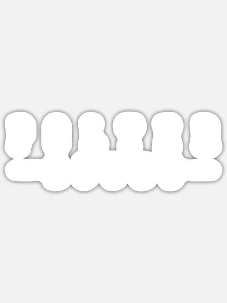 Polterabend Hochzeit Junggeselle - Sticker Größe S (10 x 10 cm) - Mattweiß