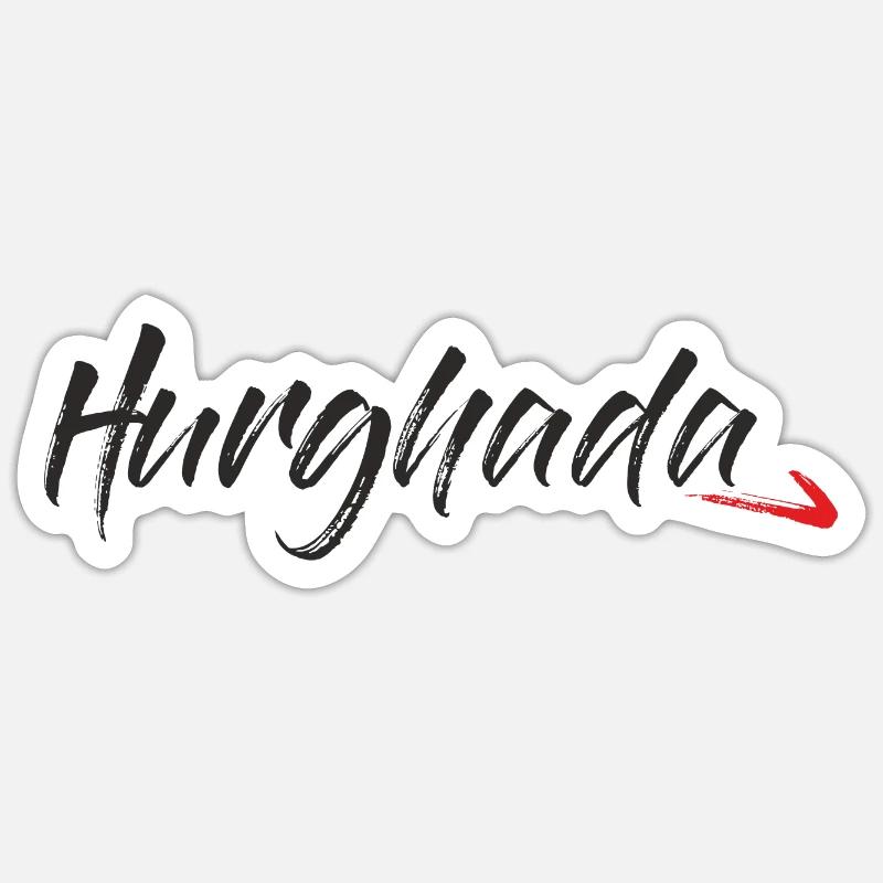 Hurghada Egypt - Sticker size S (10 x 10 cm) - white matte