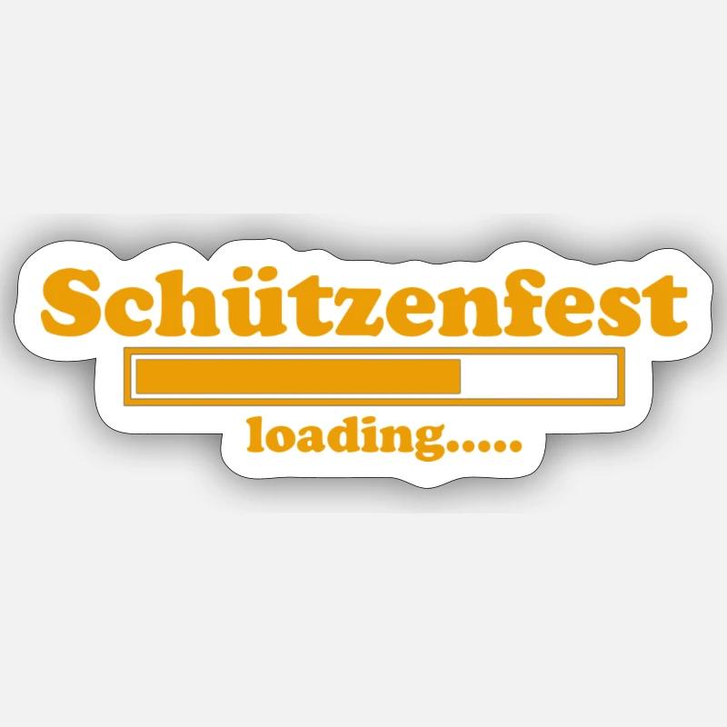 Schützenfest loading Sticker Größe S (10 x 10 cm)