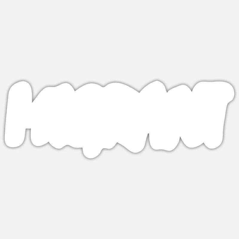 Migrant - Sticker Größe S (10 x 10 cm) - Mattweiß
