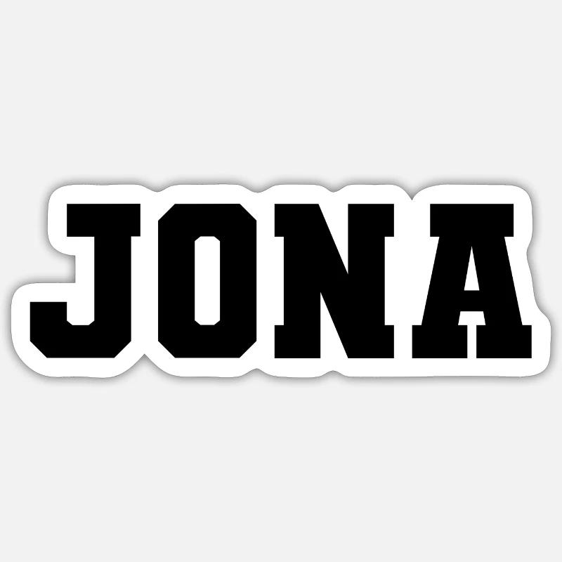 Name - Jonah Sticker size S (10 x 10 cm)