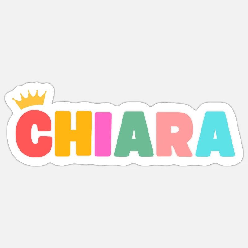 Chiara! Customizable Sticker size S (10 x 10 cm)