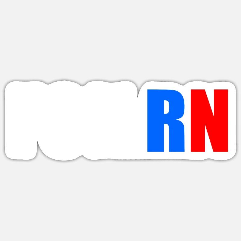 Fck rn - Sticker Größe S (10 x 10 cm) - Mattweiß