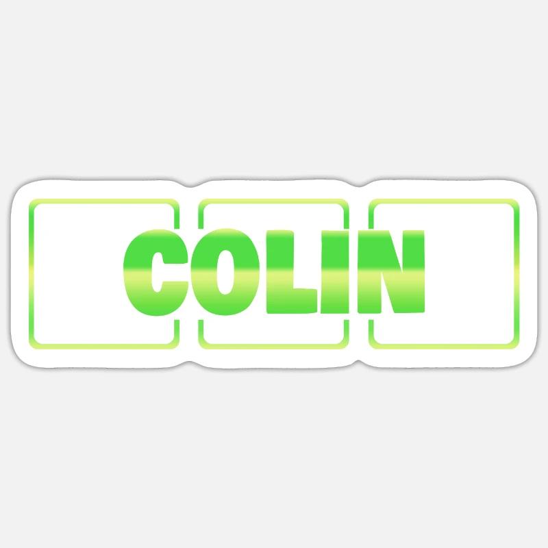 Colin - Sticker taille S (10 x 10 cm) - blanc mat