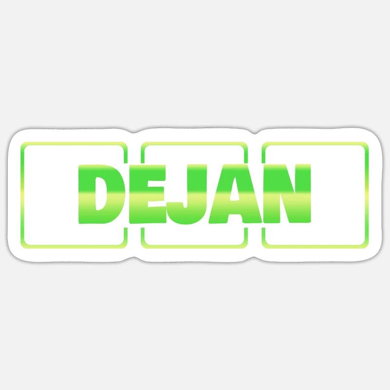 Gift idea Dejan - Sticker size S (10 x 10 cm) - white matte