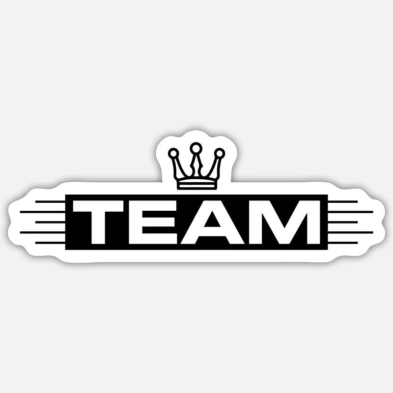 Team Krone - Sticker size S (10 x 10 cm) - white matte