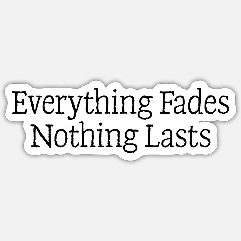 12 Alles verblasst - Sticker Größe S (10 x 10 cm) - Mattweiß