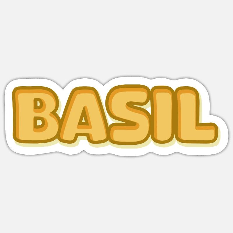 Basilic Basilic Sticker taille S (10 x 10 cm)