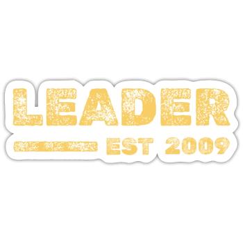 Leader 2009 - Sticker Größe S (10 x 10 cm) - Mattweiß - Vorne