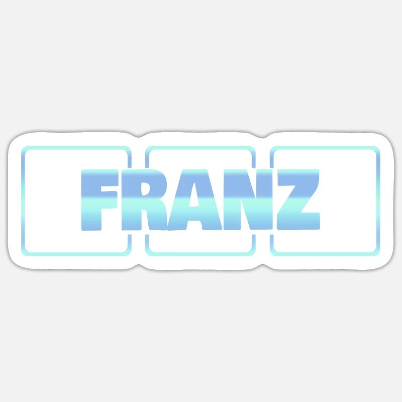 Franz bébé - Sticker taille S (10 x 10 cm) - blanc mat