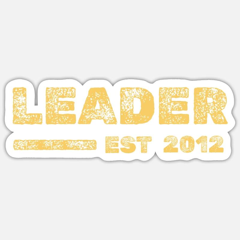 Leader 2012 - Sticker Größe S (10 x 10 cm) - Mattweiß