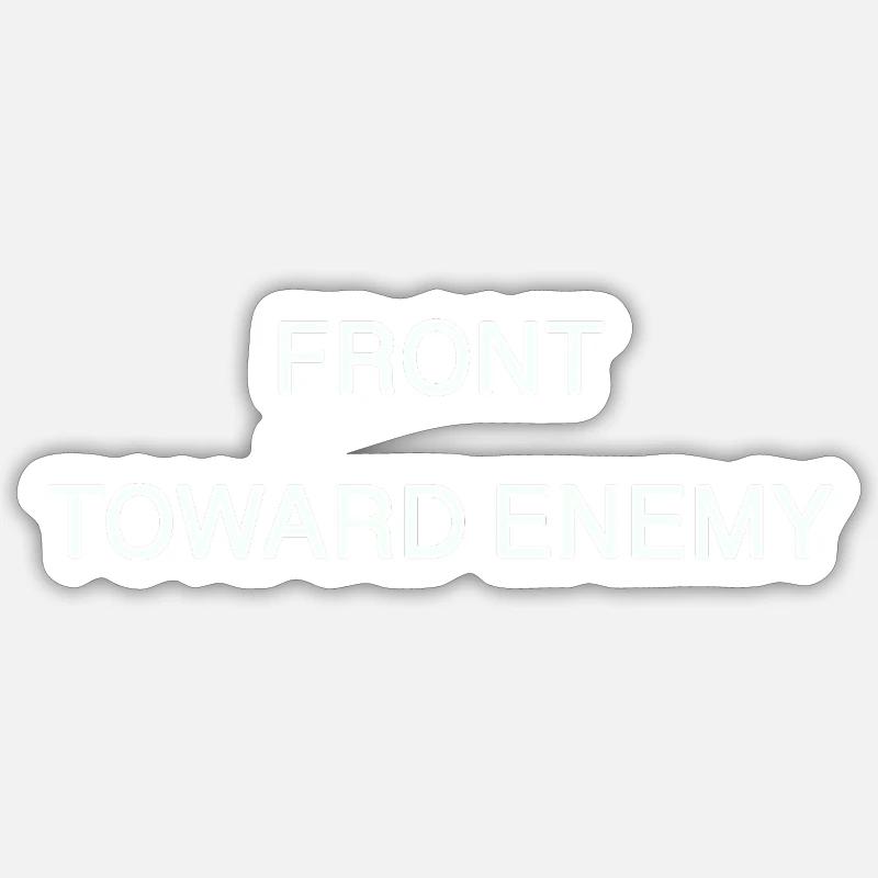Front vers l’ennemi Sticker taille S (10 x 10 cm)