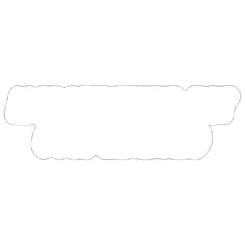 L’heure du matin a de l’or dans la bouche - Sticker taille S (10 x 10 cm) - blanc mat - Devant