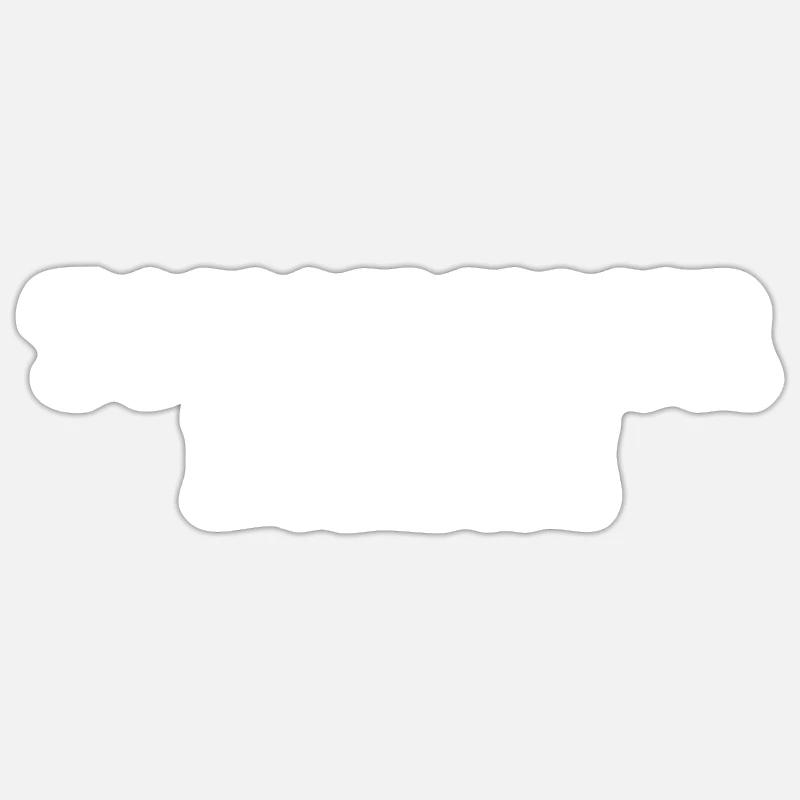 touch your dream - Sticker taille S (10 x 10 cm) - blanc mat