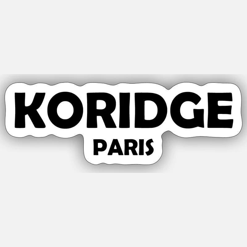 Koridge Paris - Sticker taille S (10 x 10 cm) - blanc mat