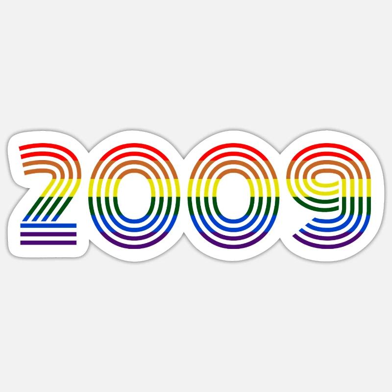 2009 - Sticker taille S (10 x 10 cm) - blanc mat