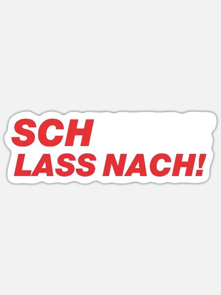 SchMerz lass nach - nein zu Merz - Sticker Größe S (10 x 10 cm) - Mattweiß