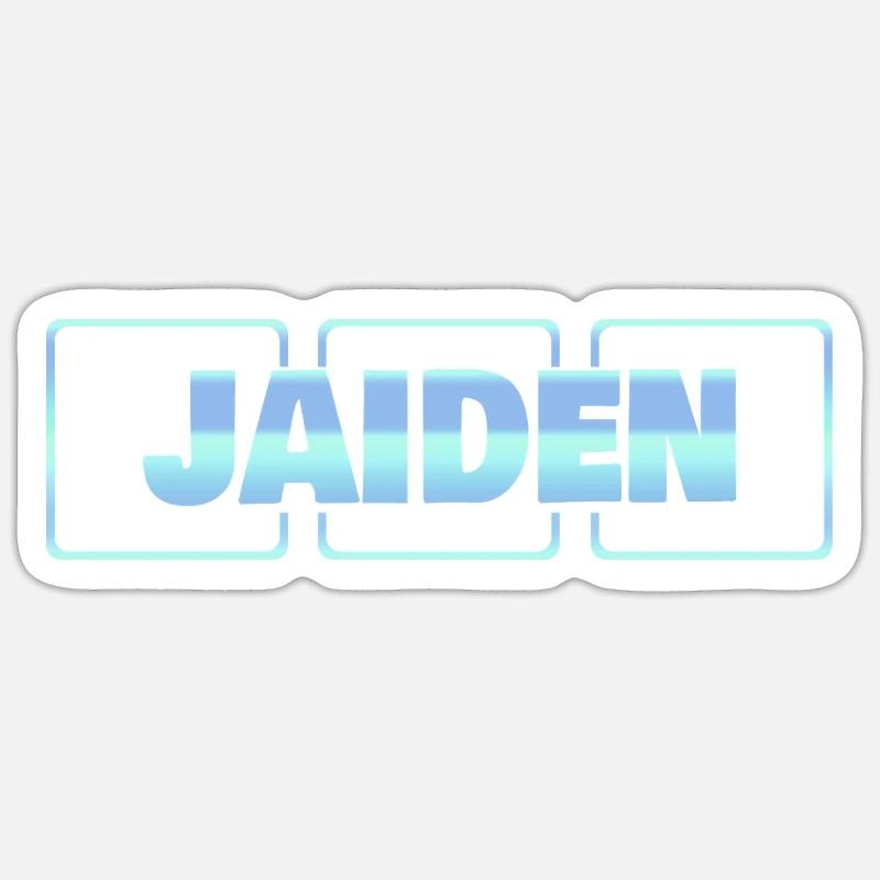 Bébé Jaiden - Sticker taille S (10 x 10 cm) - blanc mat