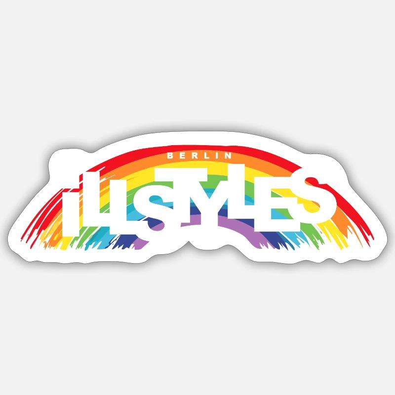 logo rainbow Sticker size S (10 x 10 cm)