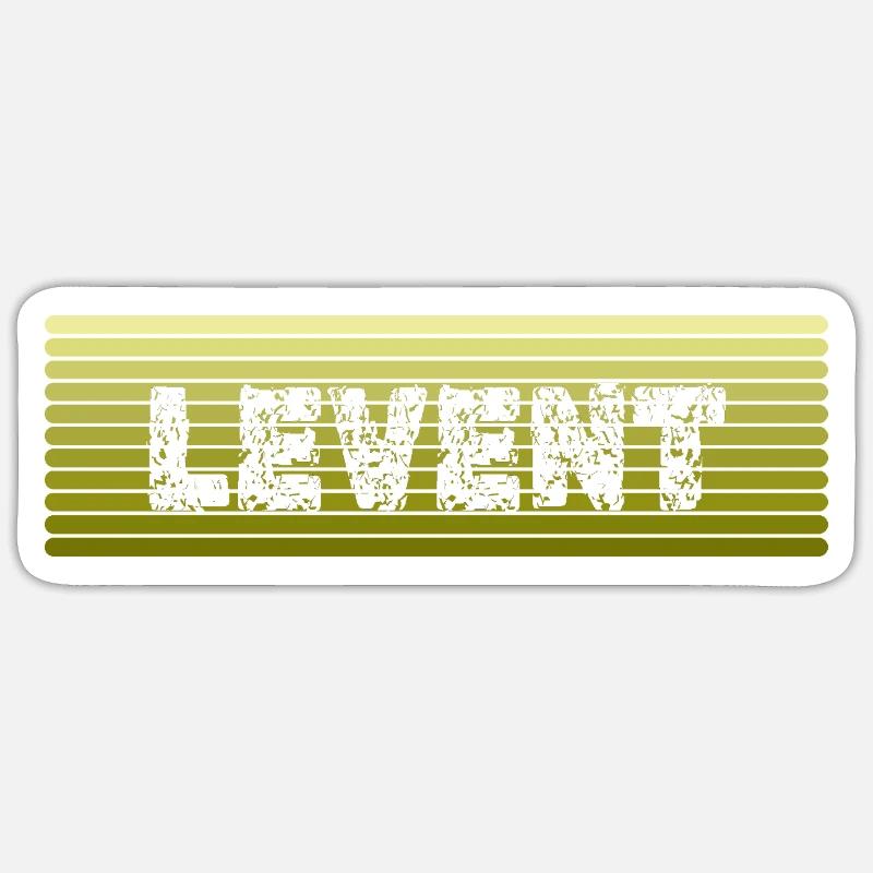 Cadeau pour Levent - Sticker taille S (10 x 10 cm) - blanc mat