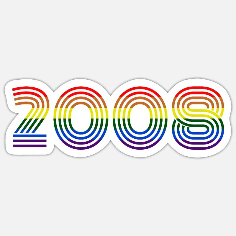 2008 Sticker Größe S (10 x 10 cm)