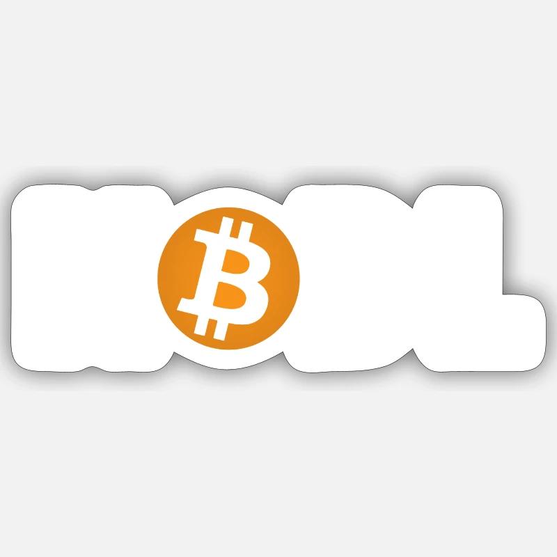 Bitcoin HODL Mode: Enabled Sticker size S (10 x 10 cm)