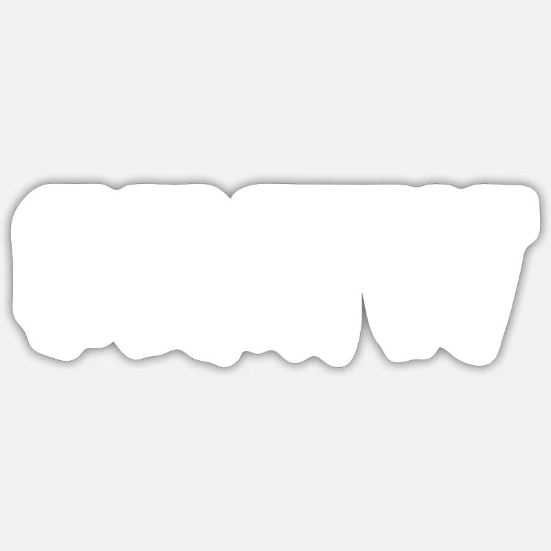 crew - Sticker Größe S (10 x 10 cm) - Mattweiß