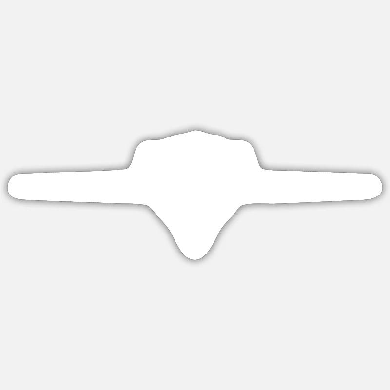 Hand Party Sign Comic - Sticker size S (10 x 10 cm) - white matte