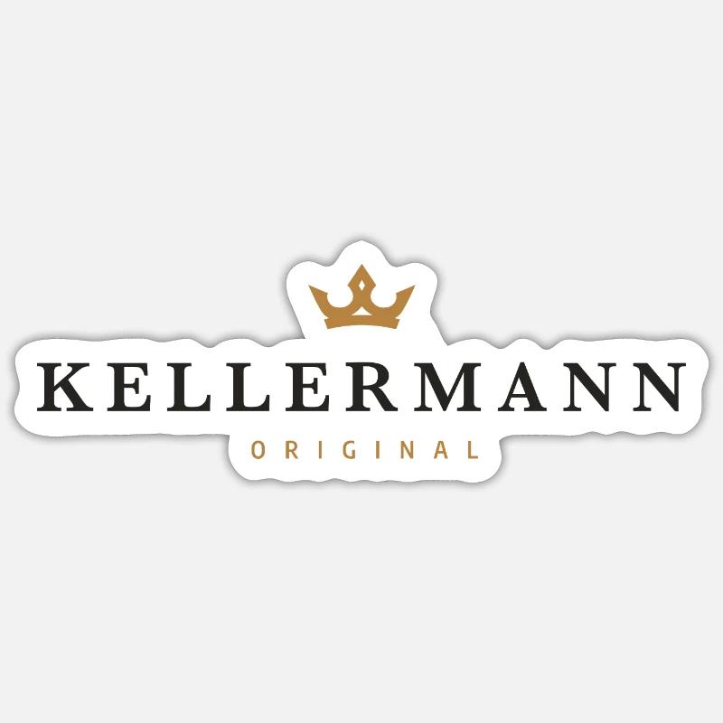 Kellermann Original Familienlogo - Sticker Größe S (10 x 10 cm) - Mattweiß