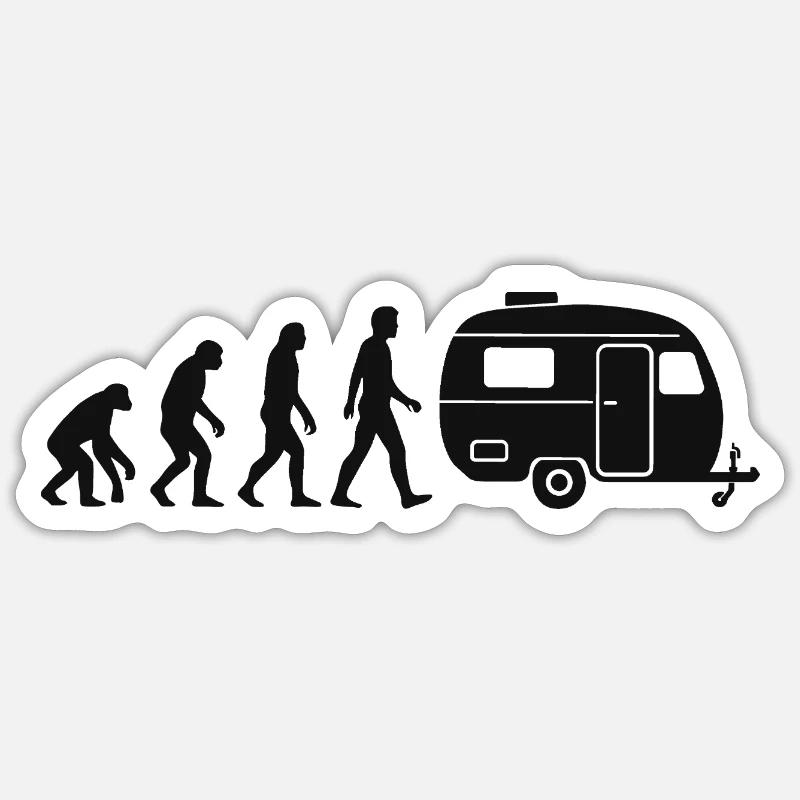 Evolution Caravan Camper Sticker size S (10 x 10 cm)