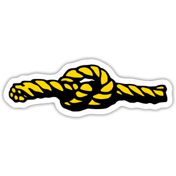 Node - Sticker size S (10 x 10 cm) - white matte - Front