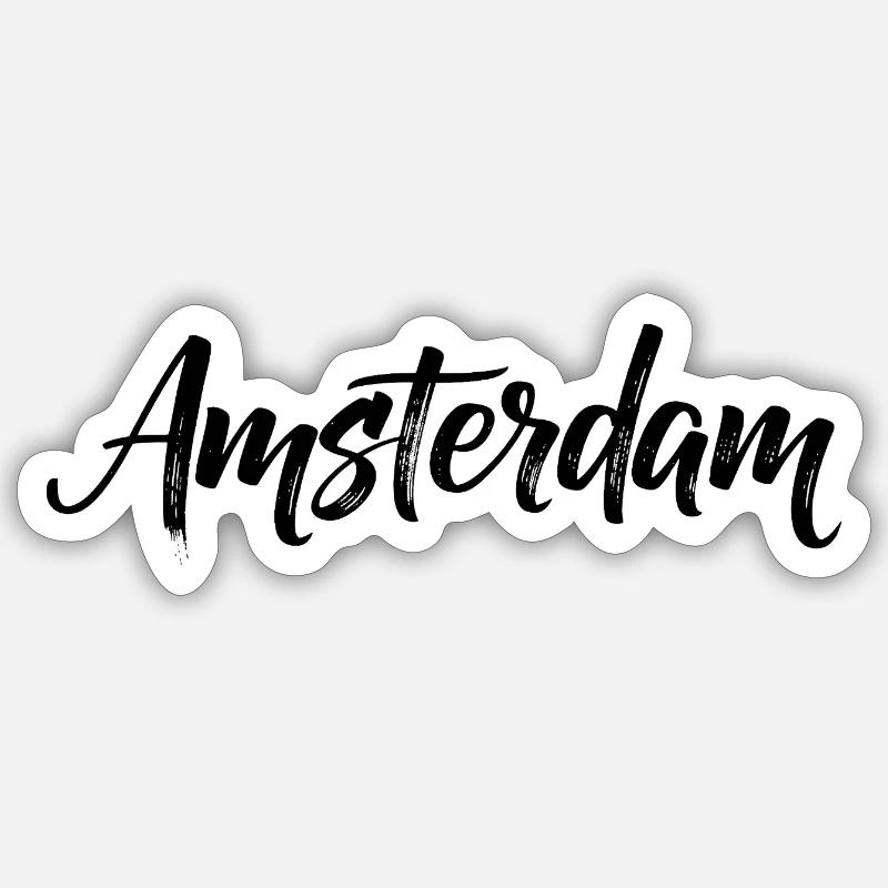 Amsterdam Sticker taille S (10 x 10 cm)