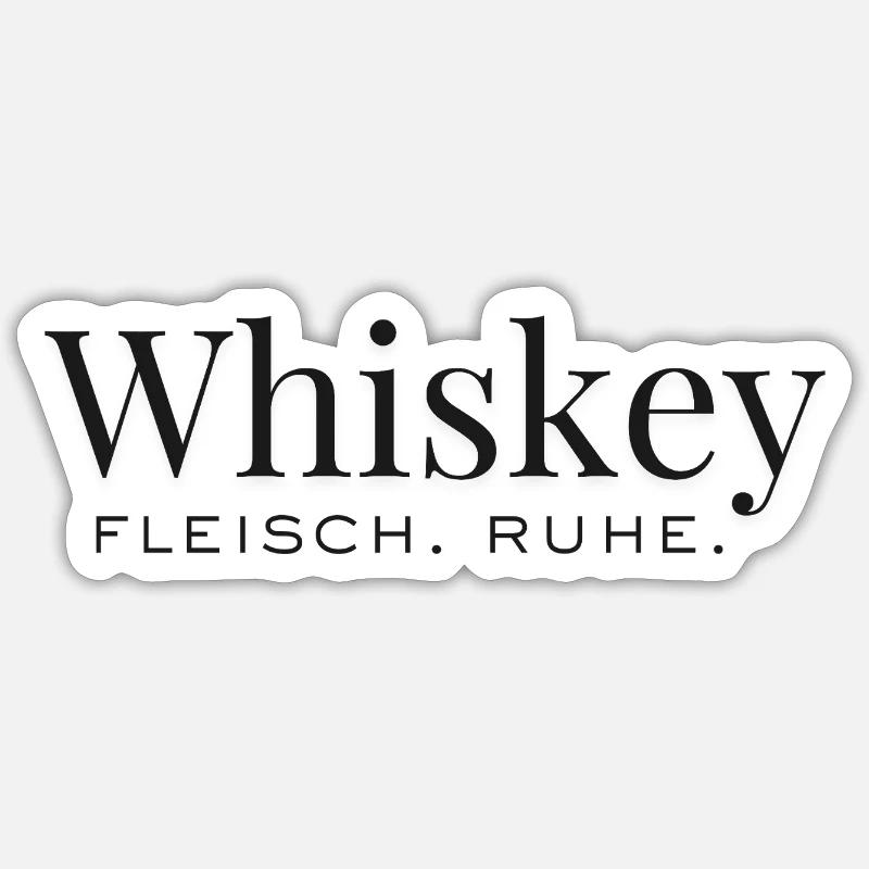 Rustic Whiskey Design Sticker Größe S (10 x 10 cm)