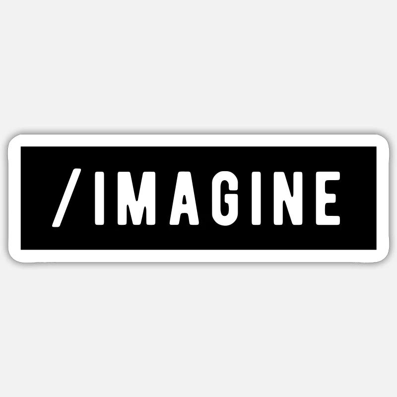_Imaginer Sticker taille S (10 x 10 cm)