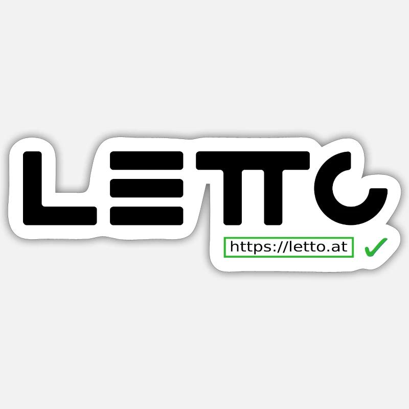 Logo_mit_Hackerl - Sticker taille S (10 x 10 cm) - blanc mat