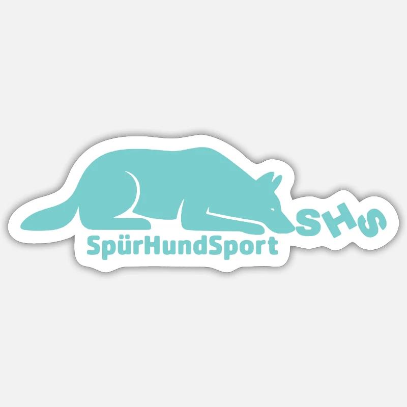 SHS logo mint - Sticker size S (10 x 10 cm) - white matte