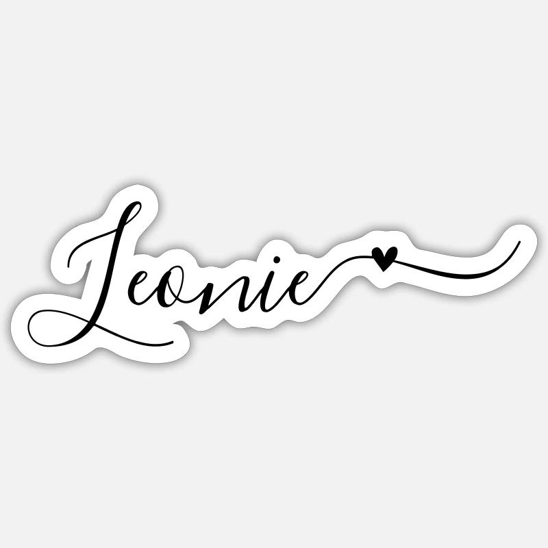 Leonie Last name First name Decorative Sticker size S (10 x 10 cm)