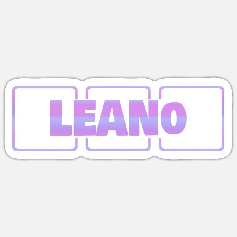 Gift for Lean - Sticker size S (10 x 10 cm) - white matte
