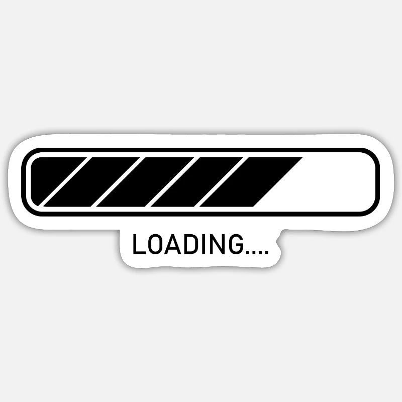 loading - Sticker size S (10 x 10 cm) - white matte