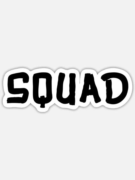 squad - Sticker Größe S (10 x 10 cm) - Mattweiß
