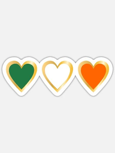 Irland - Sticker Größe S (10 x 10 cm) - Mattweiß